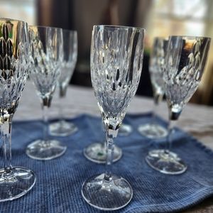 Vintage Crystal Champagne Glasses